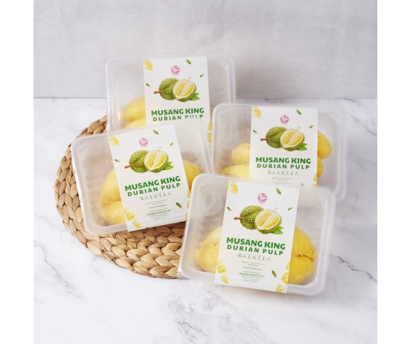 Old Tree Musang King Black Gold Frozen Durian Pulp (300g x 4 Boxes)